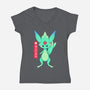 Guardian Force Carbuncle-Womens-V-Neck-Tee-Alundrart