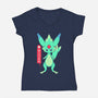 Guardian Force Carbuncle-Womens-V-Neck-Tee-Alundrart