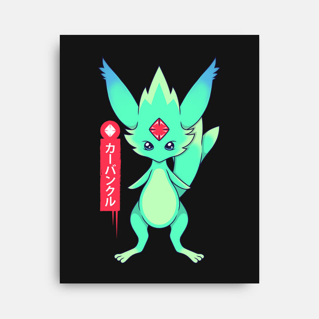 Guardian Force Carbuncle-None-Stretched-Canvas-Alundrart