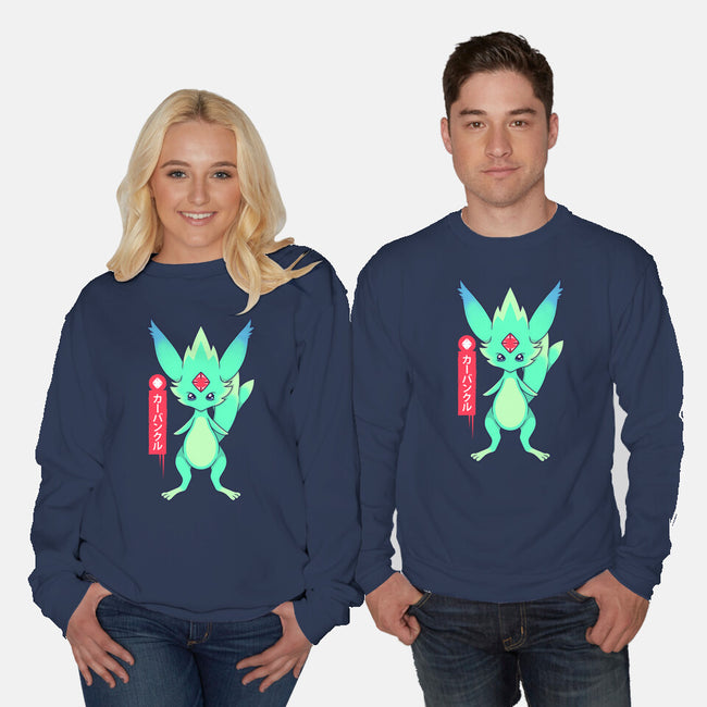 Guardian Force Carbuncle-Unisex-Crew Neck-Sweatshirt-Alundrart