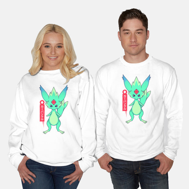 Guardian Force Carbuncle-Unisex-Crew Neck-Sweatshirt-Alundrart