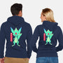 Guardian Force Carbuncle-Unisex-Zip-Up-Sweatshirt-Alundrart