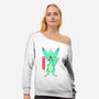 Guardian Force Carbuncle-Womens-Off Shoulder-Sweatshirt-Alundrart