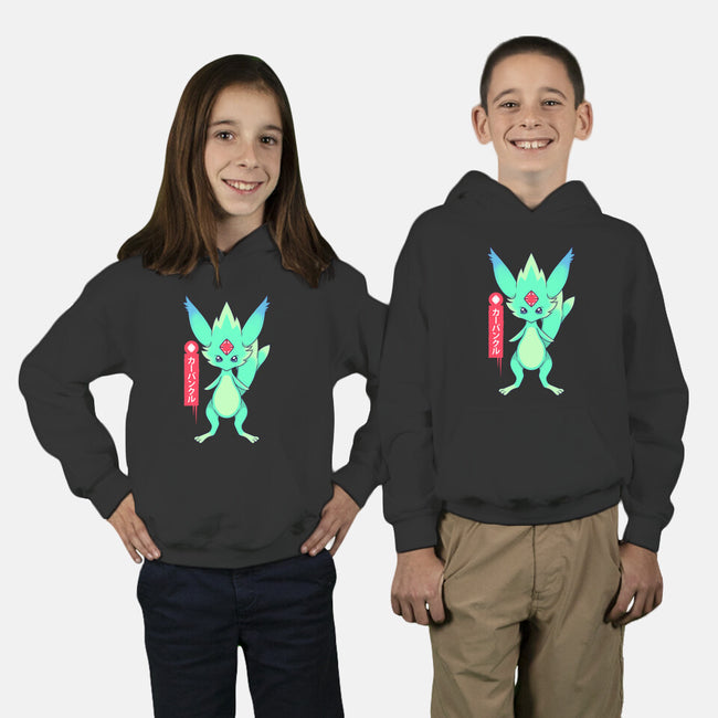 Guardian Force Carbuncle-Youth-Pullover-Sweatshirt-Alundrart