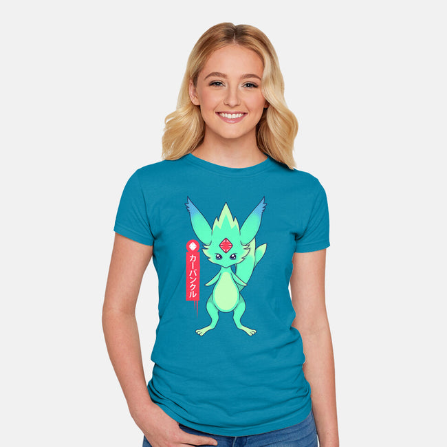 Guardian Force Carbuncle-Womens-Fitted-Tee-Alundrart