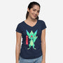 Guardian Force Carbuncle-Womens-V-Neck-Tee-Alundrart