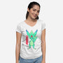 Guardian Force Carbuncle-Womens-V-Neck-Tee-Alundrart