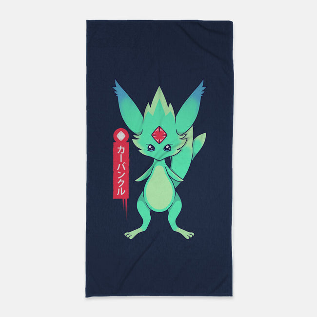 Guardian Force Carbuncle-None-Beach-Towel-Alundrart