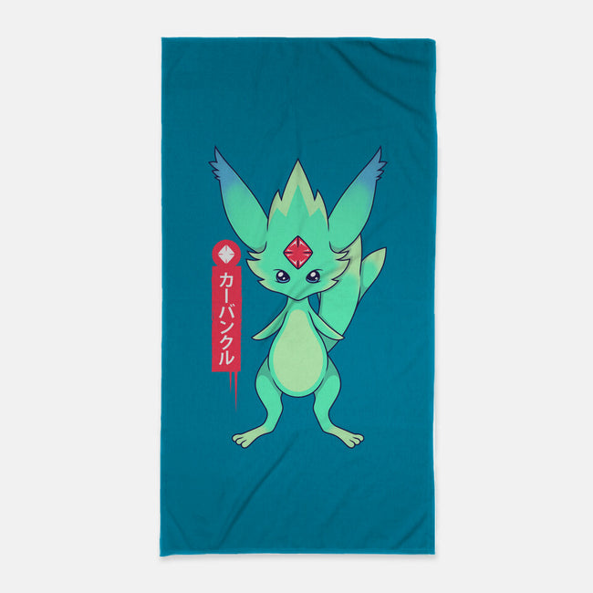 Guardian Force Carbuncle-None-Beach-Towel-Alundrart