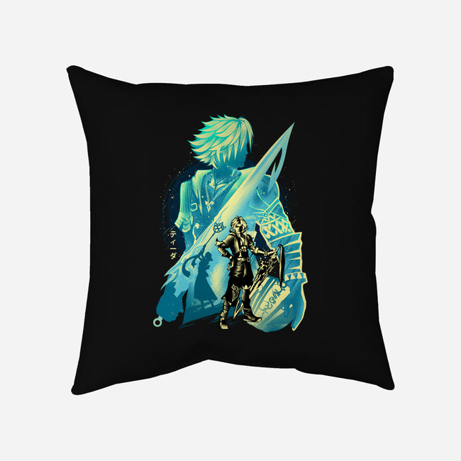 Blitzball Player Tidus-None-Non-Removable Cover w Insert-Throw Pillow-hypertwenty