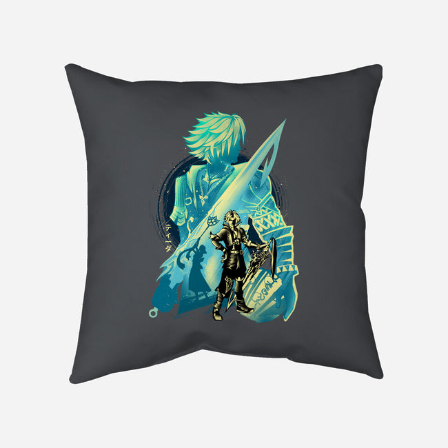 Blitzball Player Tidus-None-Non-Removable Cover w Insert-Throw Pillow-hypertwenty