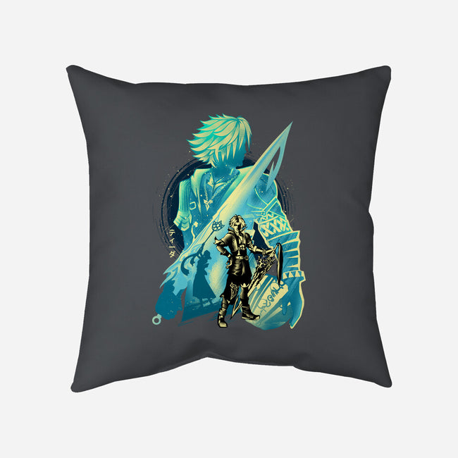 Blitzball Player Tidus-None-Removable Cover-Throw Pillow-hypertwenty