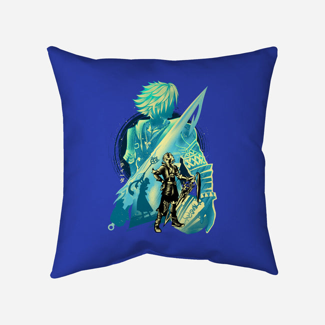 Blitzball Player Tidus-None-Removable Cover-Throw Pillow-hypertwenty
