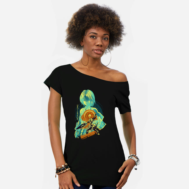 Thief Genome Zidane-Womens-Off Shoulder-Tee-hypertwenty