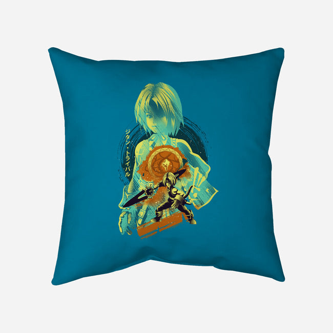 Thief Genome Zidane-None-Removable Cover-Throw Pillow-hypertwenty