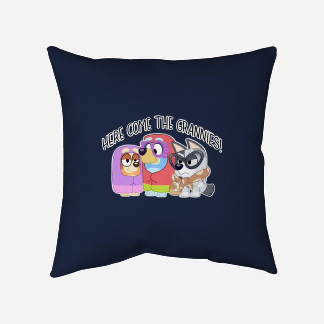 Here Come The Grannies-None-Removable Cover-Throw Pillow-Alexhefe