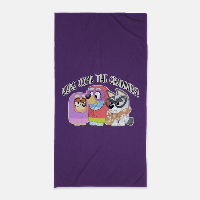 Here Come The Grannies-None-Beach-Towel-Alexhefe