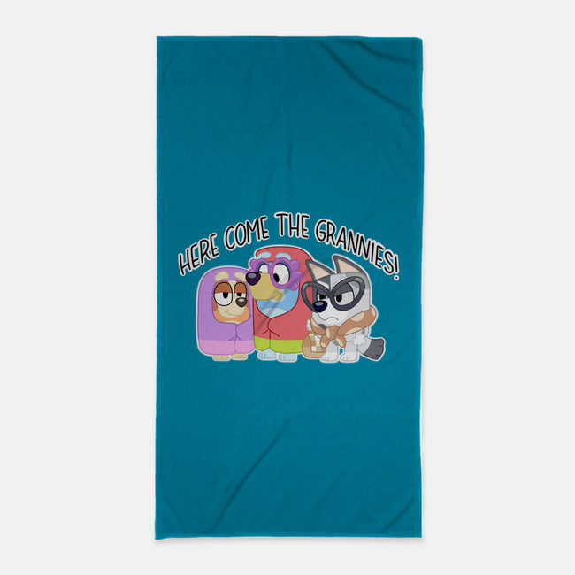 Here Come The Grannies-None-Beach-Towel-Alexhefe