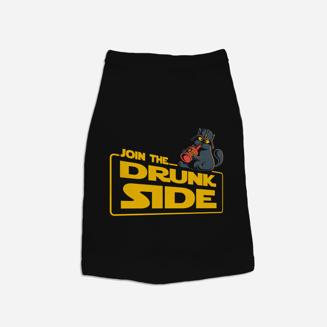 Join The Drunk Side-Cat-Basic-Pet Tank-erion_designs