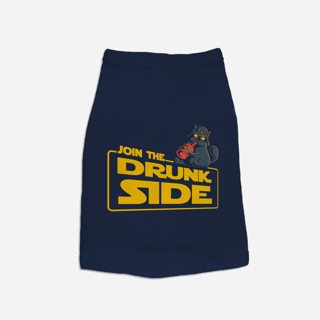 Join The Drunk Side-Cat-Basic-Pet Tank-erion_designs