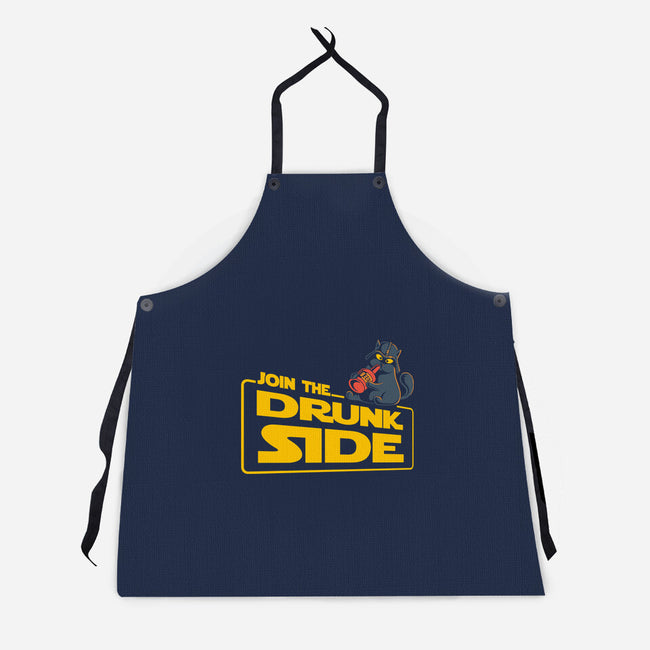 Join The Drunk Side-Unisex-Kitchen-Apron-erion_designs