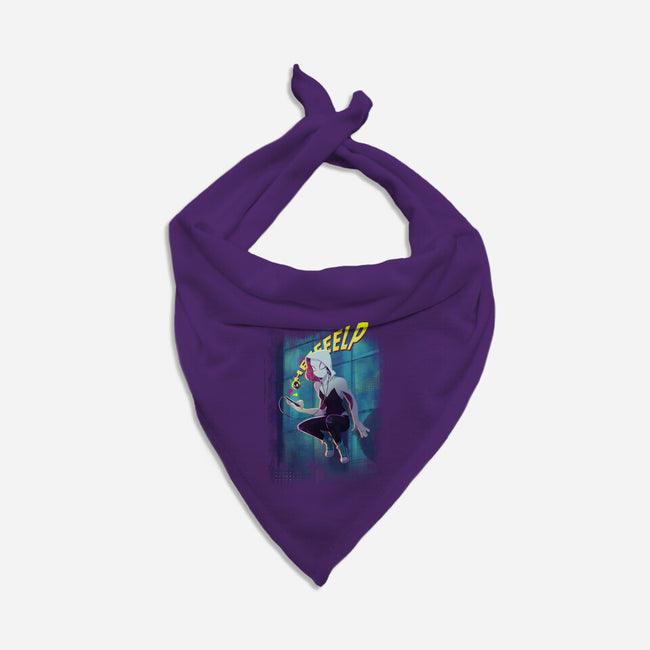 Spider Gwen Help-Cat-Bandana-Pet Collar-jacnicolauart