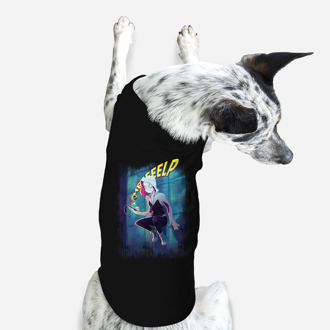 Spider Gwen Help-Dog-Basic-Pet Tank-jacnicolauart