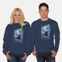 Spider Gwen Help-Unisex-Crew Neck-Sweatshirt-jacnicolauart