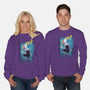 Spider Gwen Help-Unisex-Crew Neck-Sweatshirt-jacnicolauart