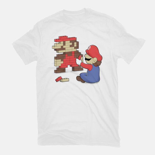 Nostalgic Gamer-Womens-Fitted-Tee-Umberto Vicente