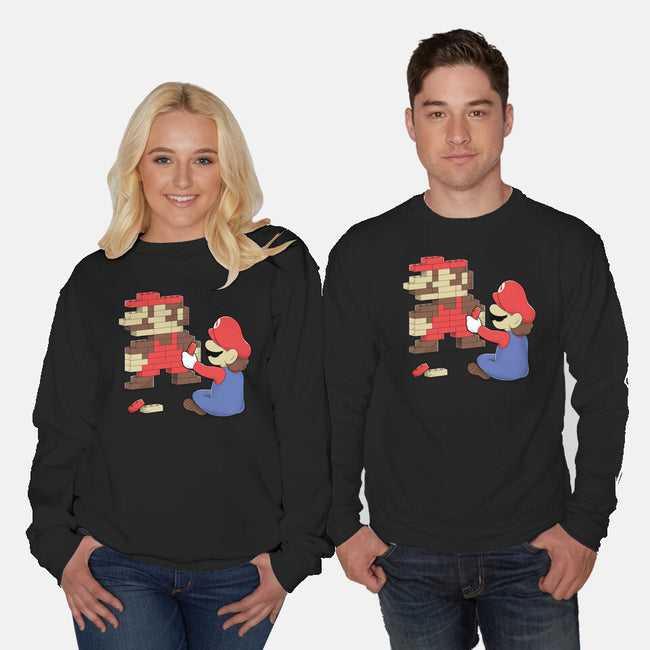 Nostalgic Gamer-Unisex-Crew Neck-Sweatshirt-Umberto Vicente