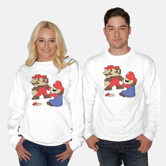 Nostalgic Gamer-Unisex-Crew Neck-Sweatshirt-Umberto Vicente