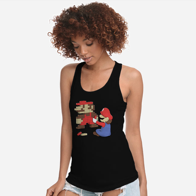 Nostalgic Gamer-Womens-Racerback-Tank-Umberto Vicente