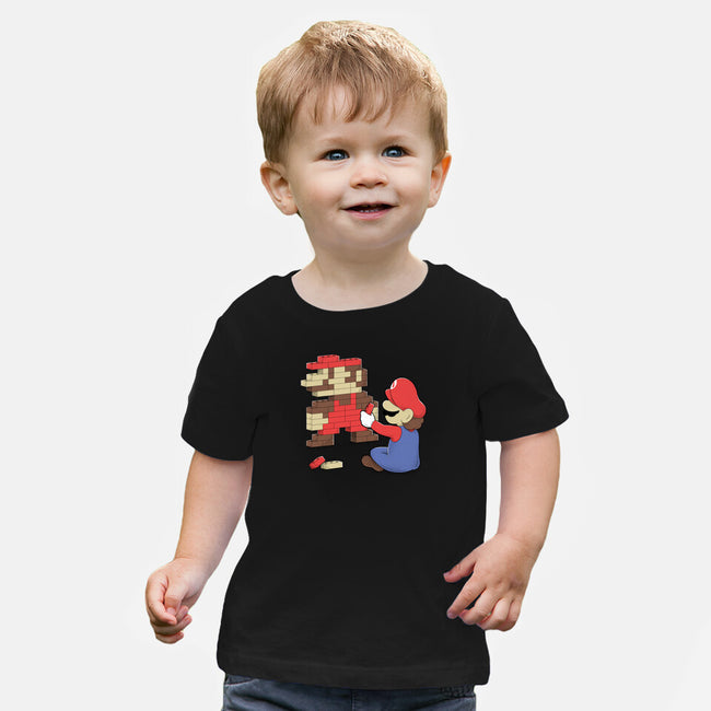 Nostalgic Gamer-Baby-Basic-Tee-Umberto Vicente