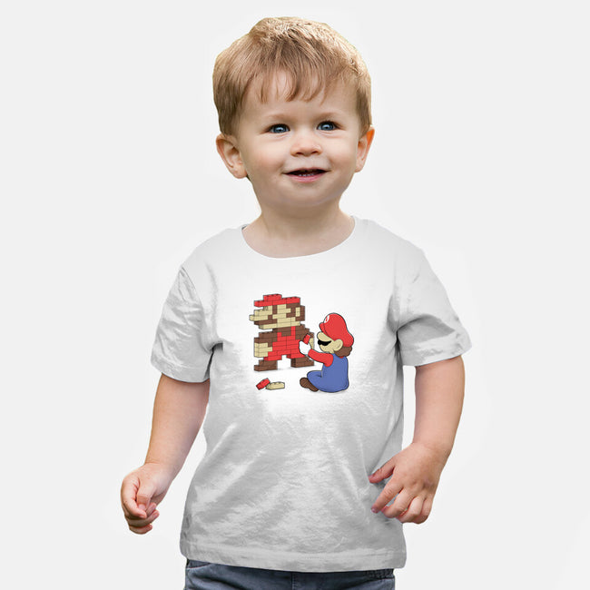 Nostalgic Gamer-Baby-Basic-Tee-Umberto Vicente