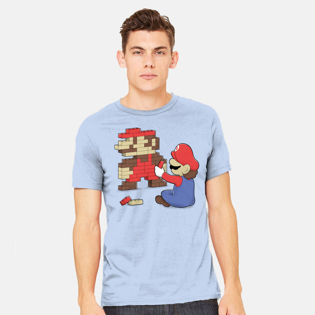 Nostalgic Gamer-Mens-Heavyweight-Tee-Umberto Vicente