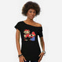 Nostalgic Gamer-Womens-Off Shoulder-Tee-Umberto Vicente