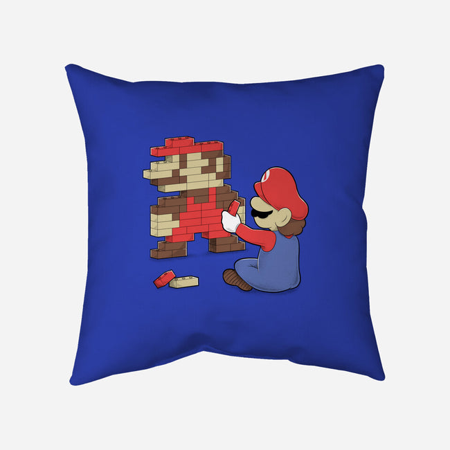 Nostalgic Gamer-None-Removable Cover-Throw Pillow-Umberto Vicente