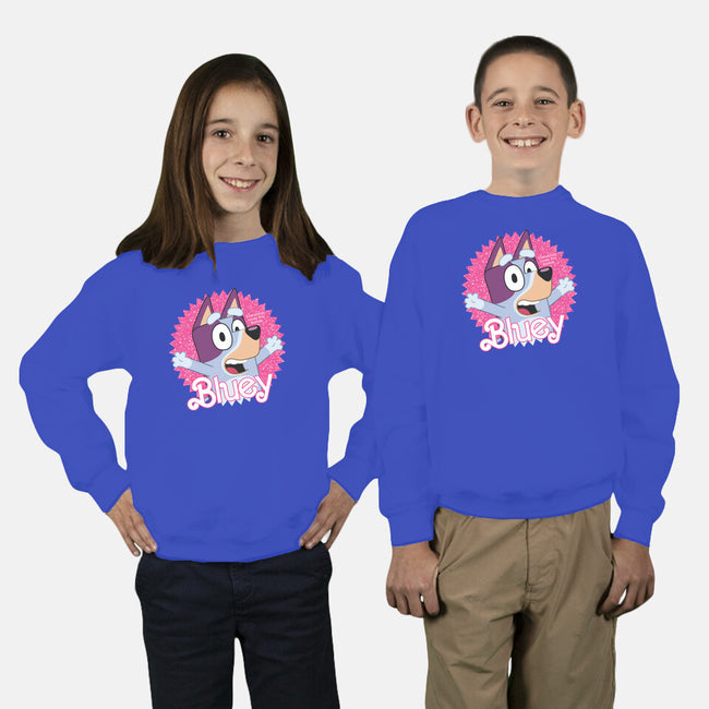 Bluey Barbie-Youth-Crew Neck-Sweatshirt-danielmorris1993