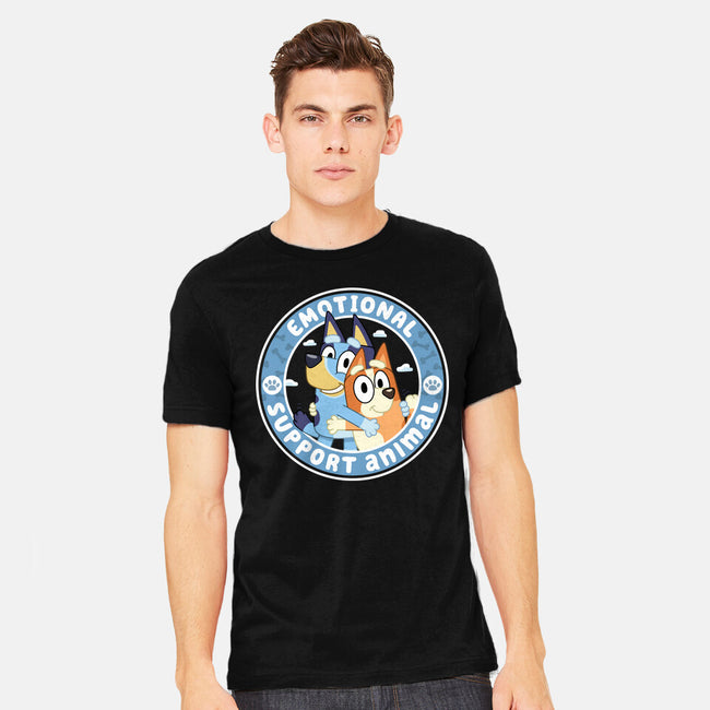 Emotional Support Animals-Mens-Heavyweight-Tee-rocketman_art