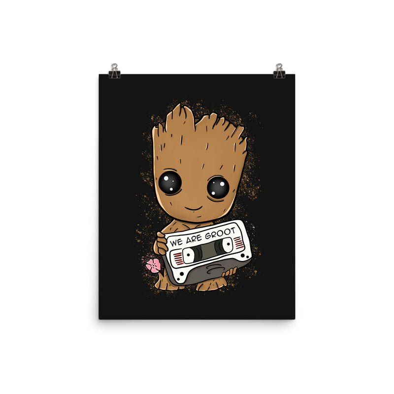 GROOT ページ Cute We Are Groot-None-Matte-Poster-MaxoArt by TeeFury