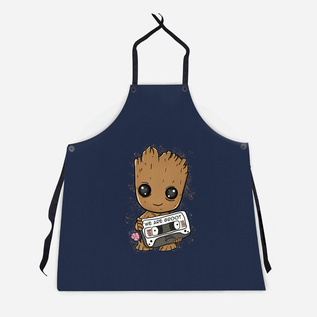 Cute We Are Groot-Unisex-Kitchen-Apron-MaxoArt