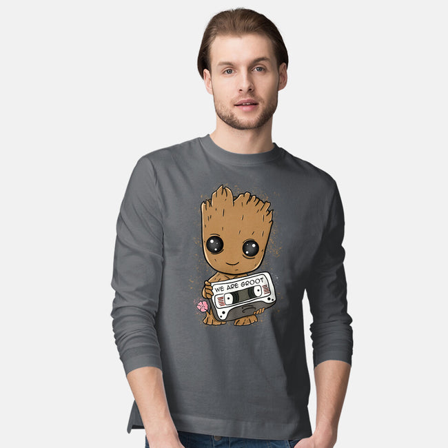 Cute We Are Groot-Mens-Long Sleeved-Tee-MaxoArt