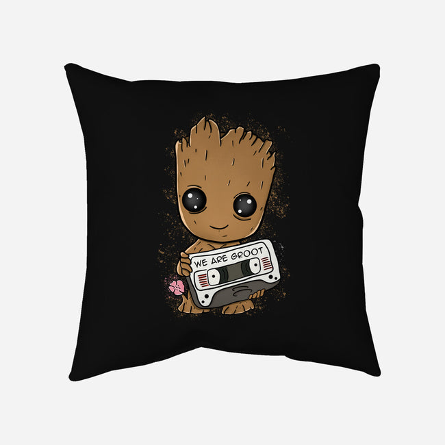 Cute We Are Groot-None-Non-Removable Cover w Insert-Throw Pillow-MaxoArt