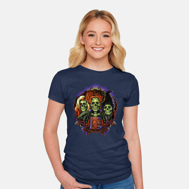 Twist The Bones-Womens-Fitted-Tee-daobiwan