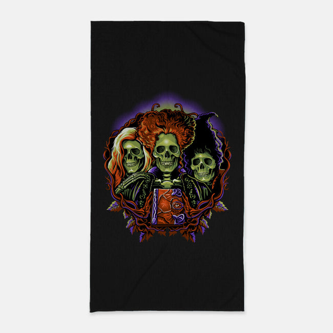 Twist The Bones-None-Beach-Towel-daobiwan