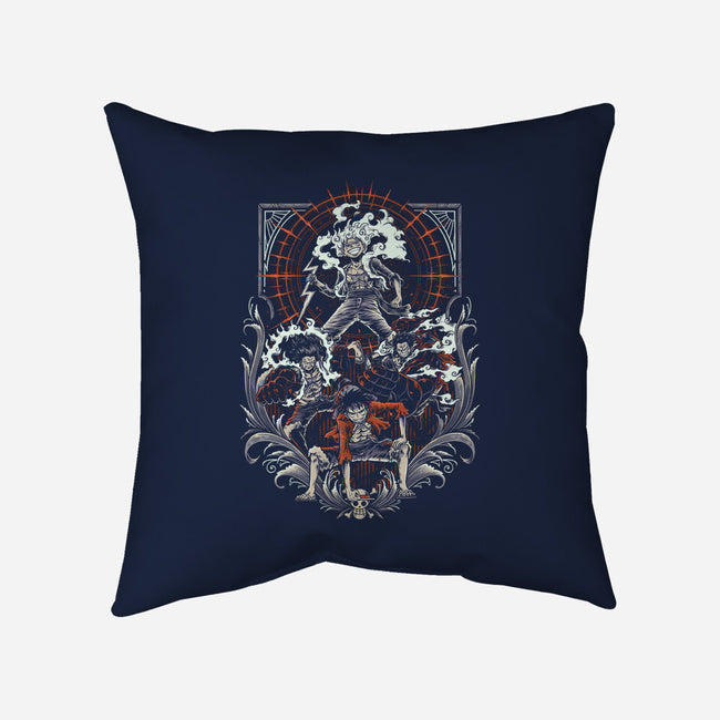 Gear 5 Transformation-None-Removable Cover-Throw Pillow-Imu Studio