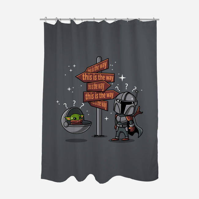 Which Is The Way-None-Polyester-Shower Curtain-erion_designs
