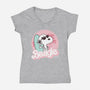 Cool Beagle-Womens-V-Neck-Tee-retrodivision