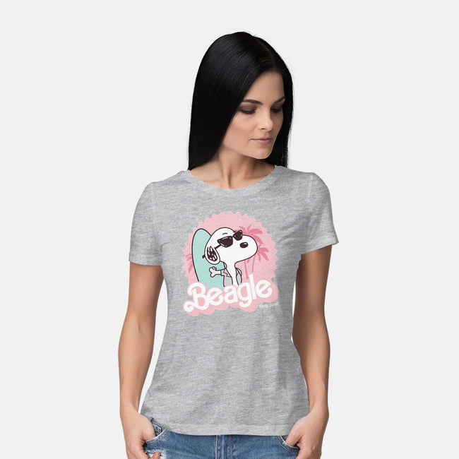 Cool Beagle-Womens-Basic-Tee-retrodivision